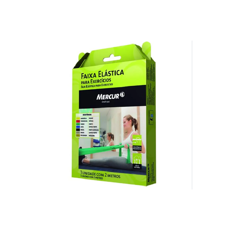 FAIXA ELASTICA EXERCICIO MERCUR AZUL 1,5 M