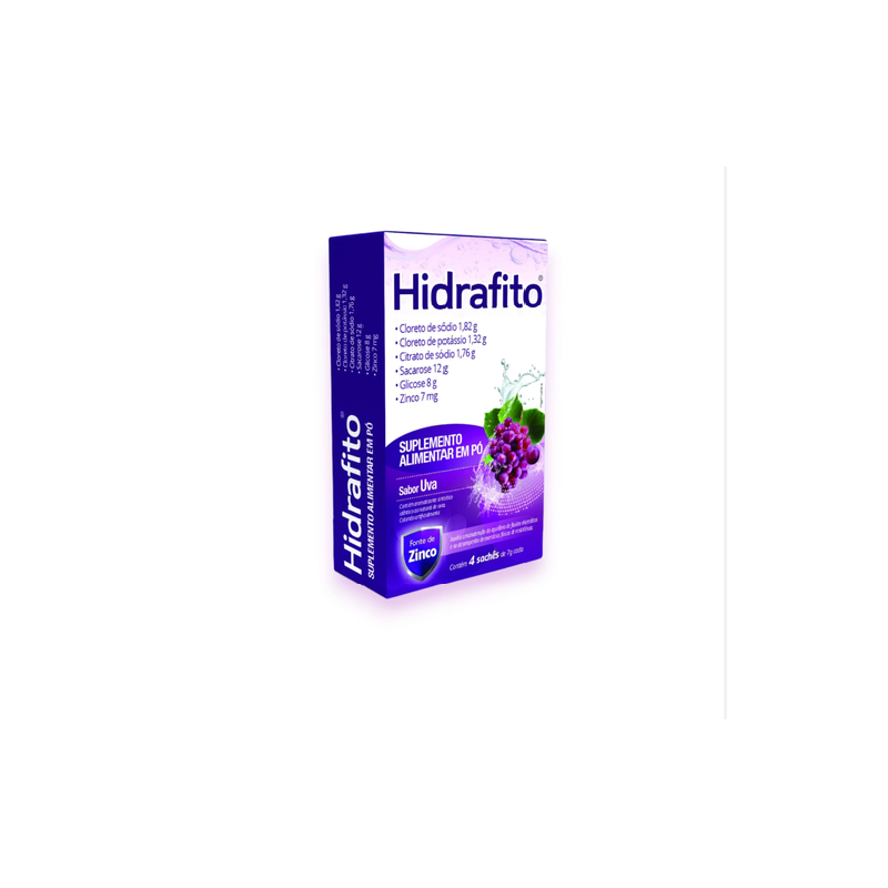 HIDRAFITO SABOR UVA COM 4 SACHAES DE 7 GRAMAS