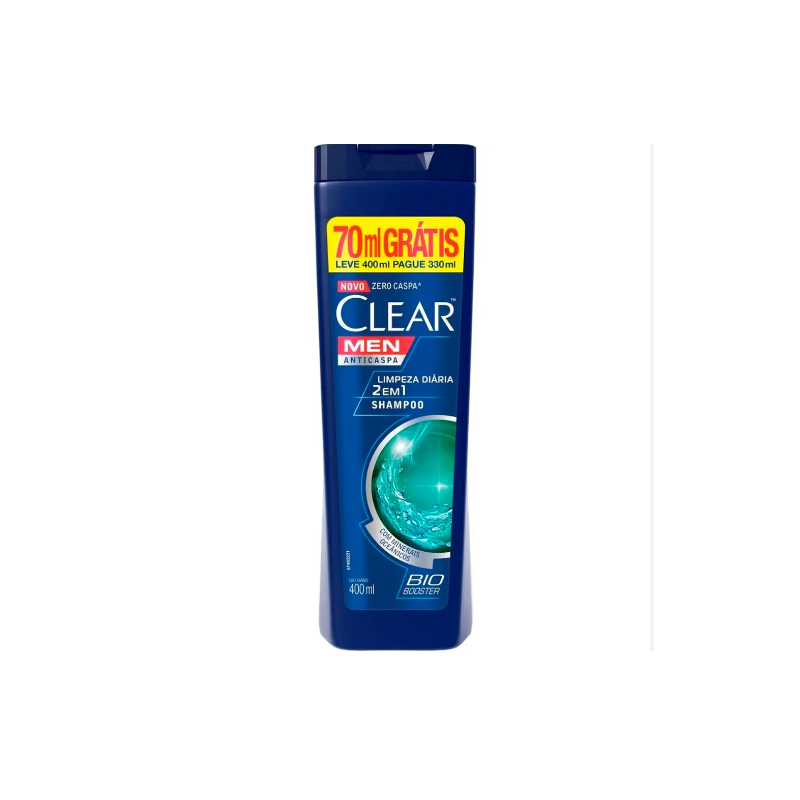SHAMPOO CLEAR ANTICASPA MEN ZERO LEV 400 PG 330ML