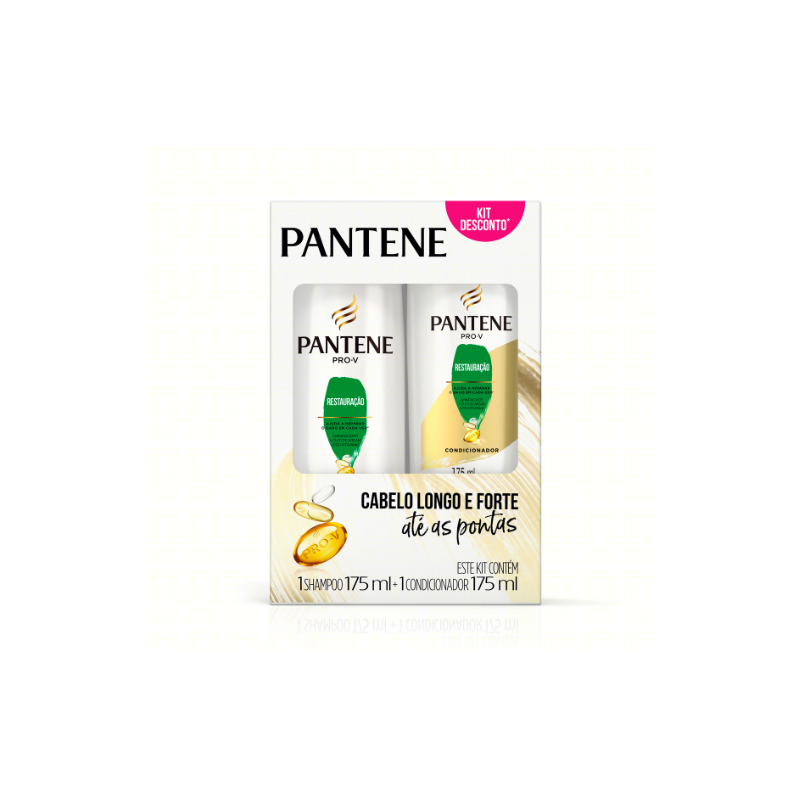 KIT SHAMPOO 200ML CONDICIONADOR  PANTENE RESTAURAÇÃO 175ML