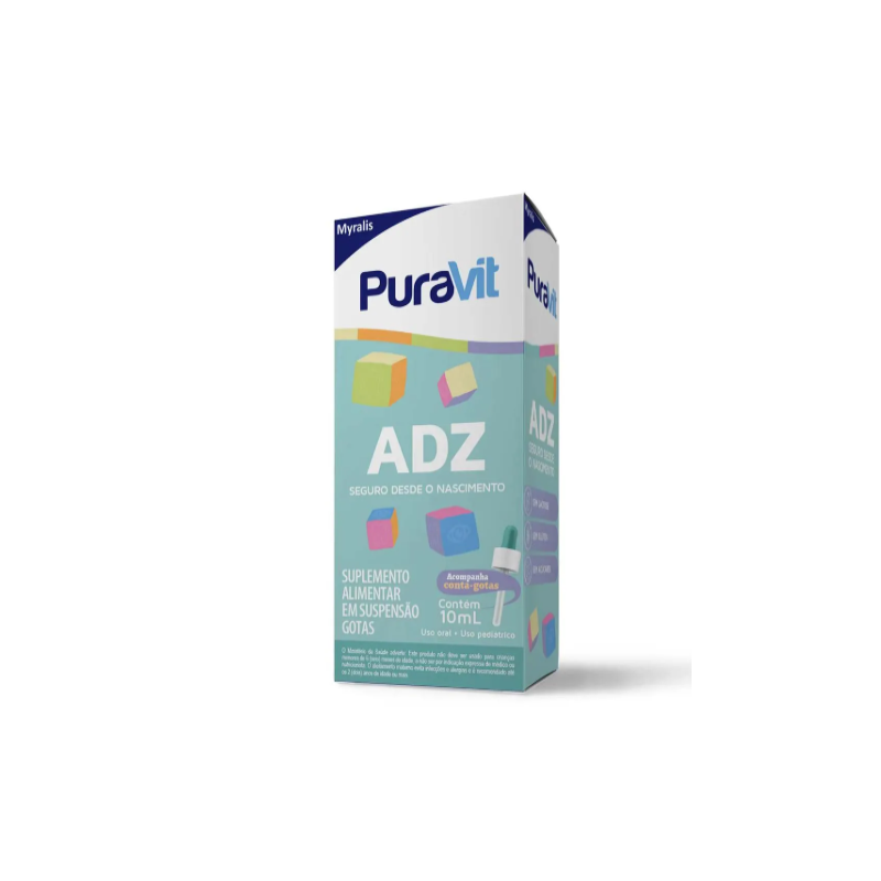 SUPLEMENTO ALIMENTAR PURAVIT ADZ GOTAS 10ML