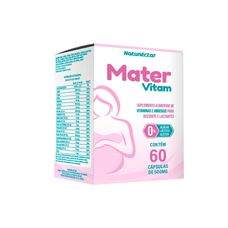 MATER VITAM 500MG COM 60 CAPSULAS NATUNECTAR