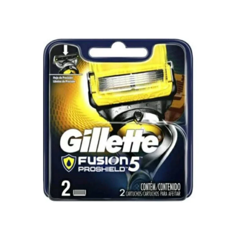 GILLETTE FUSION PROSHIELD COM 2 CARTUCHOS