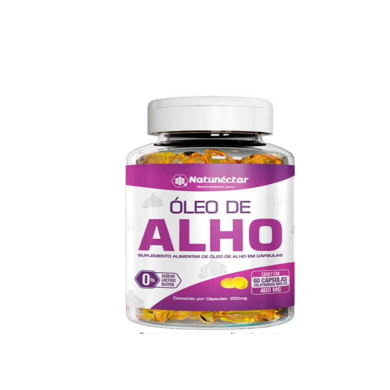 OLEO DE ALHO COM 60 CAPSULAS NATUNECTAR