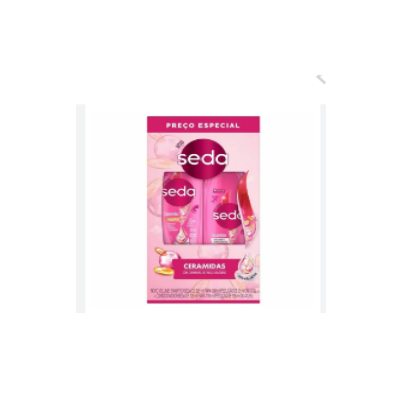 KIT SEDA SHAMPOO 300ml+CONDICIONADOR CERAMIDAS 190ML