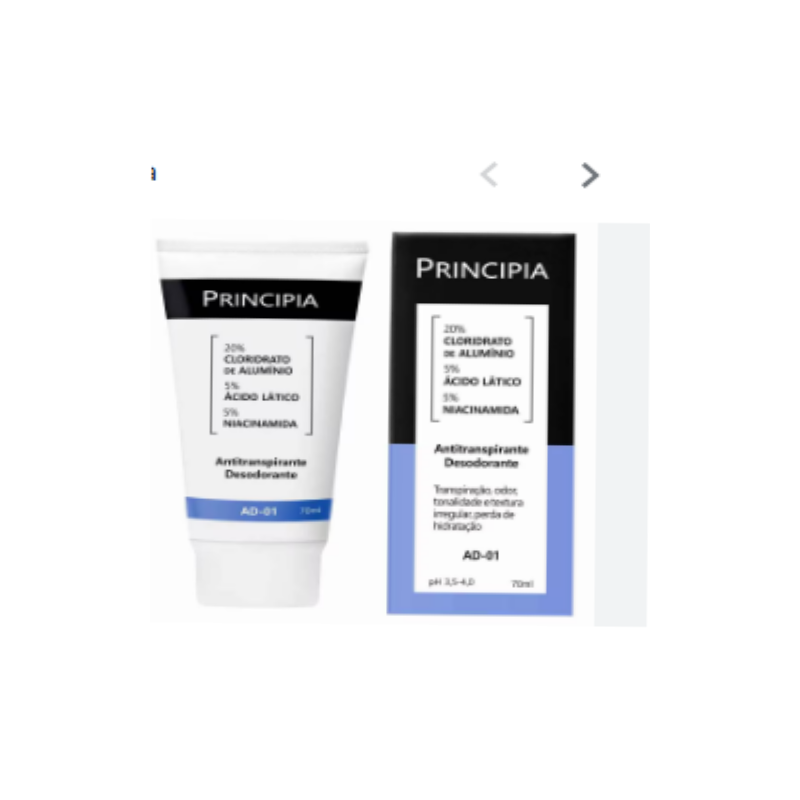 DESODORANTE 5% ACIDO LATICO EAD01 COM 70ML PRINCIPIA