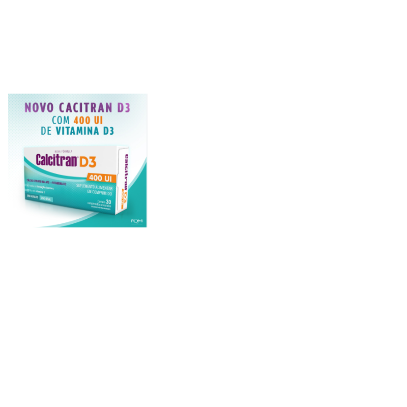 CALCITRAN D3 COM 30 COMPRIMIDOS
