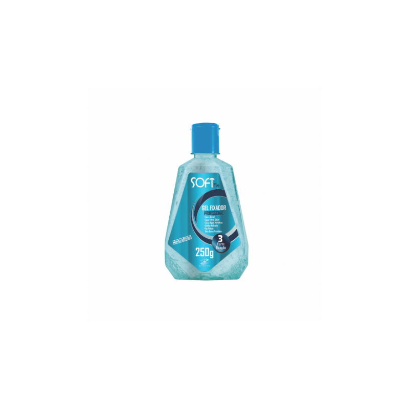 GEL FIXADOR SOFT FIXADOR FLIPTOP AZUL 250G