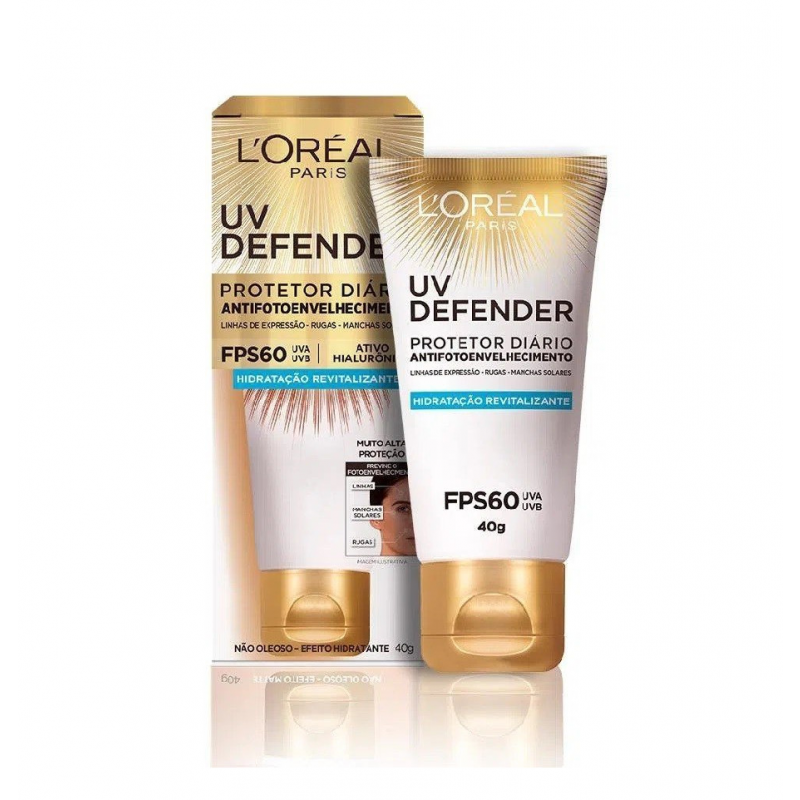 L'OREAL UV DEFENDER FPS60 HIDRATAÇÃO REVITALIZADA 40G