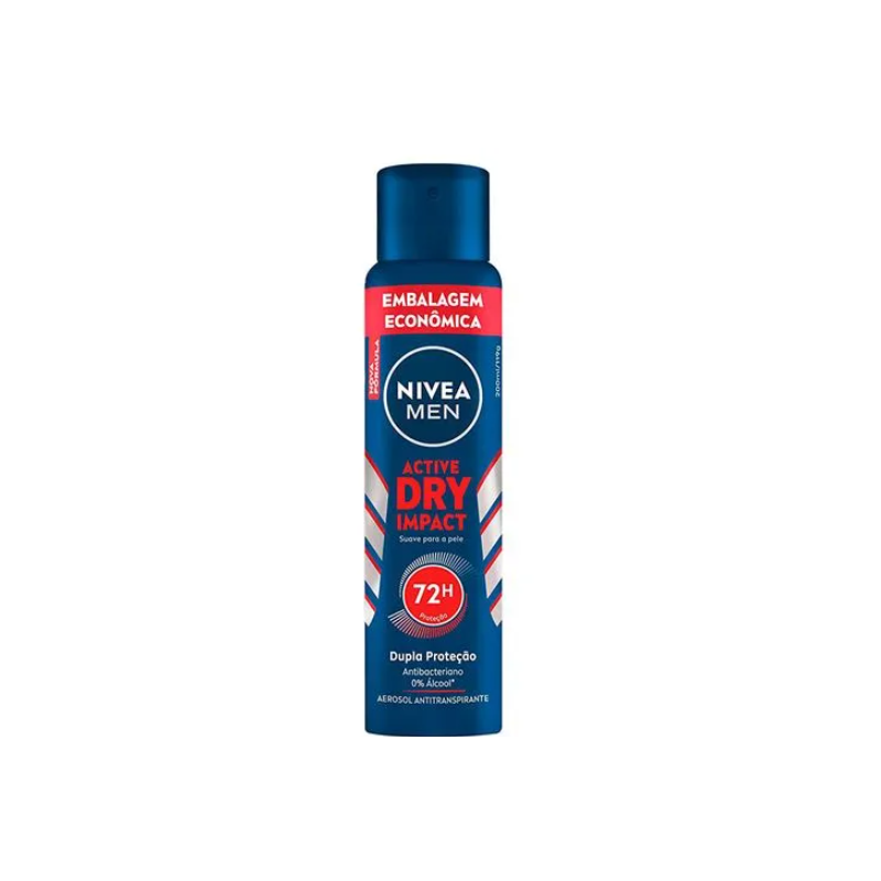 DESODORANTE AEROSOL NIVEA DRY M IMPACT COM 200ML