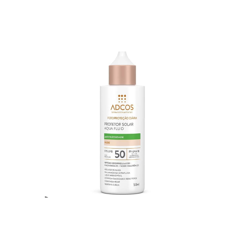 PROTETOR SOLAR ADCOS FPS50 ANTIOLEOSIDADE NUDE 40ML