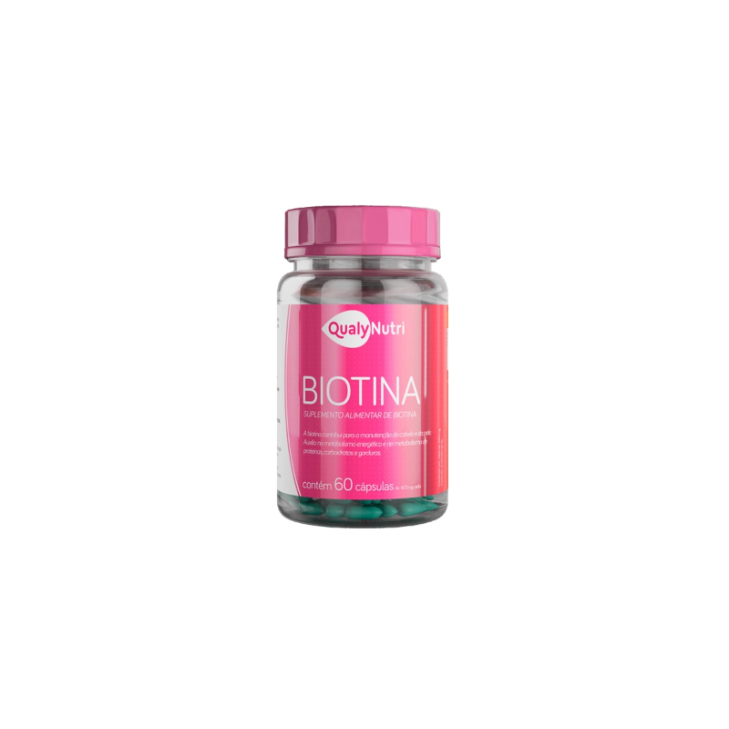 BIOTINA 250MG COM 60 CAPSULAS  QUALYNUTRI