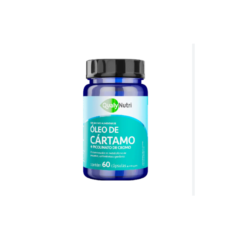OLEO DE CARTAMO + PICOL CROMO 1000MG COM 60 CAPSULAS