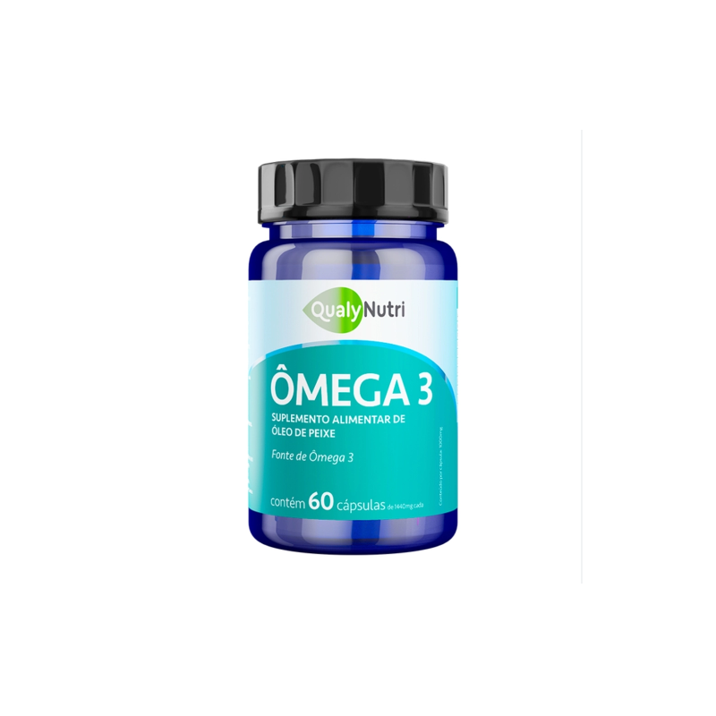 OMEGA 3 1000MG COM 60 CAPSULAS QUALYNUTRI - VALIDADE 08/2026