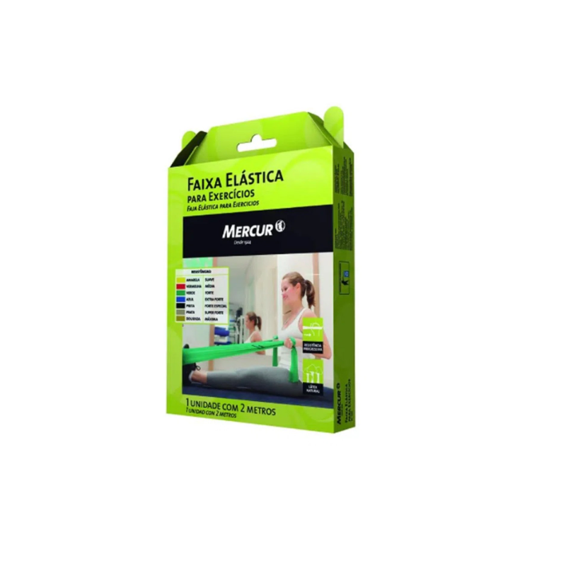  FAIXA ELASTICA EXERCICIO MERCUR VERDE 1,5 M