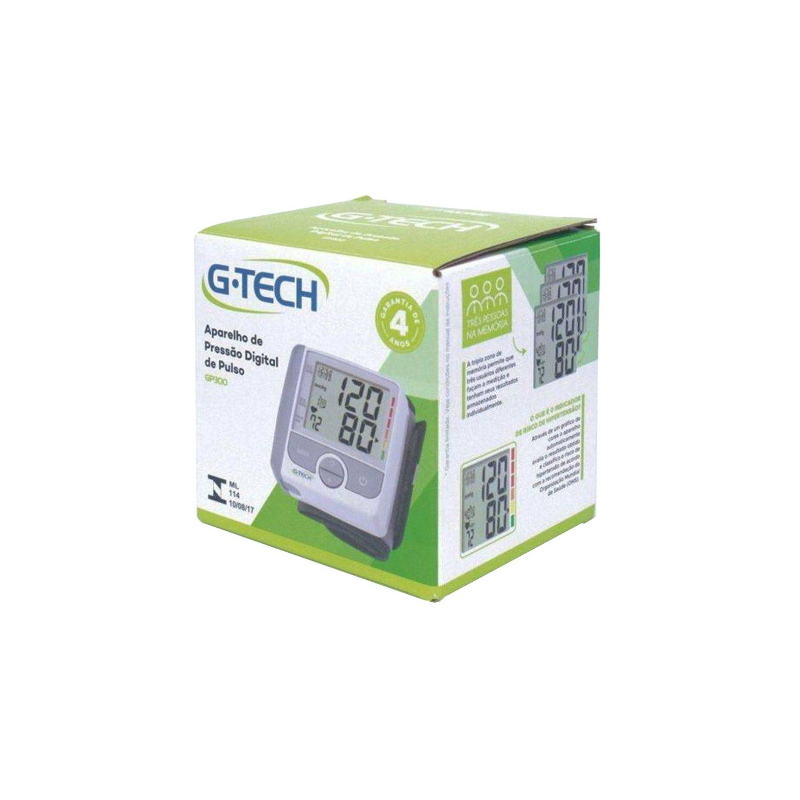 APARELHO DE PRESSAO DE PULSO G-TECH HOME C/ SELO