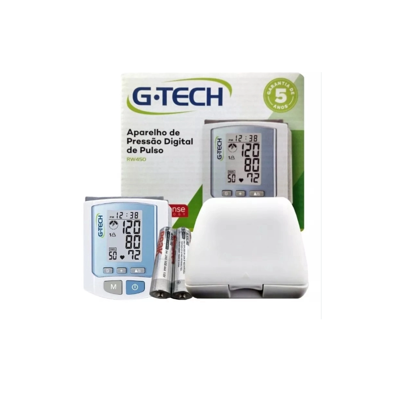 APARELHO MEDIDIR DE PRESSÃO DIGITAL PULSO G-TECH RW450