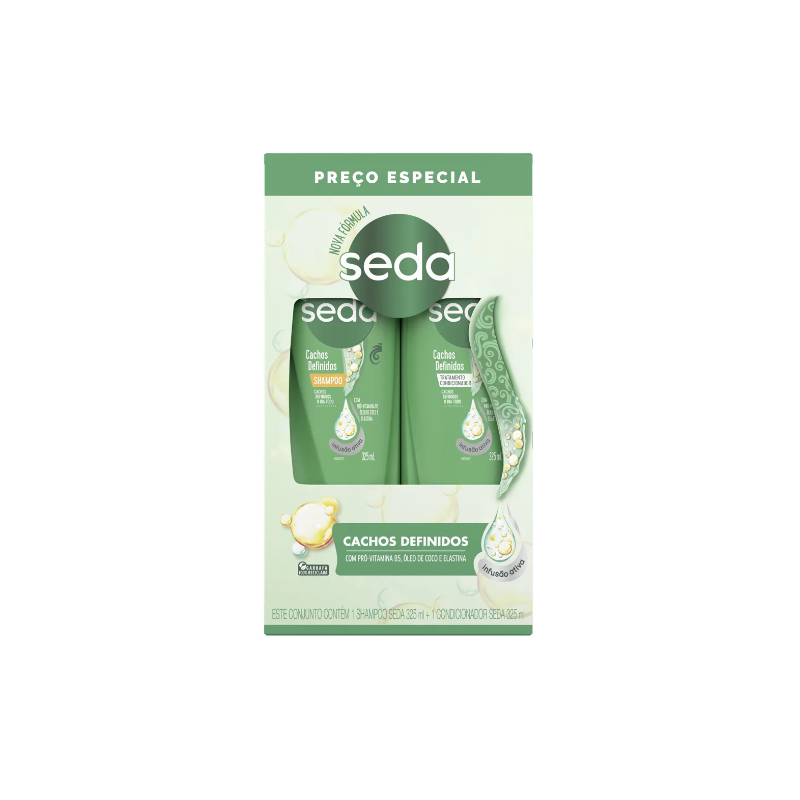 SHAMPOO CONDICIONADOR SEDA CACHOS DEFINIDOS 325ML