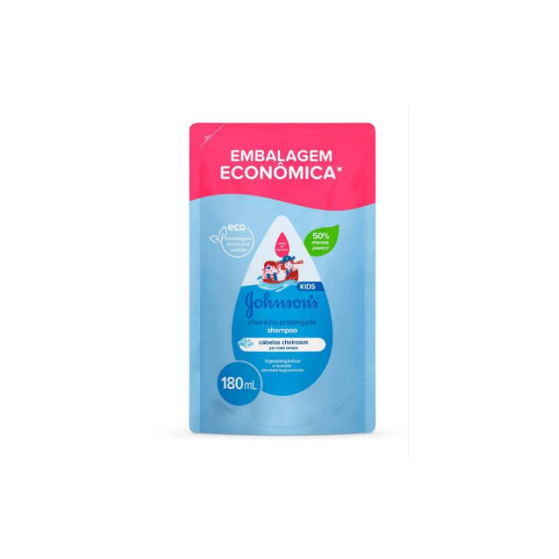 SHAMPOO  JOHNSON  BABY REFIL CHEIRINHO PROLONGADO 180ML