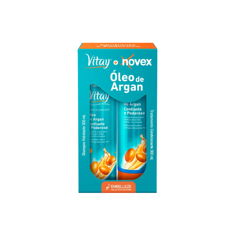 KIT REVITAY SHAMPOO CONDICIONADOR  300ML ARGAN