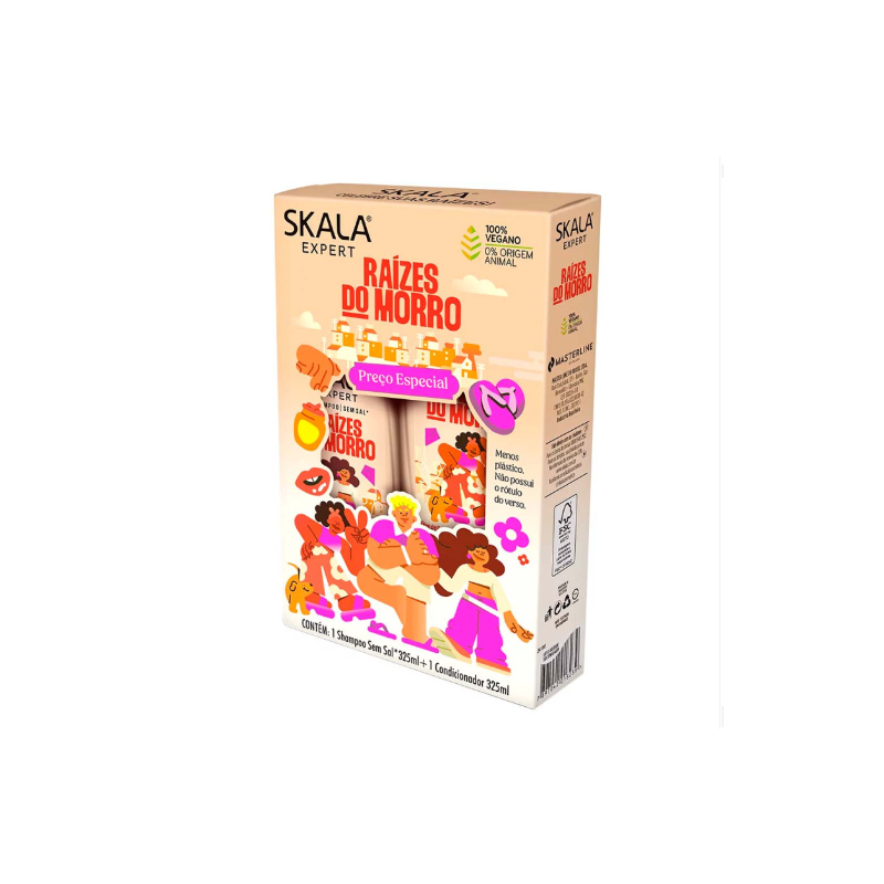 KIT SKALA SHAMPOO CONDICIONADOR 325ML RAIZES DO MORRO