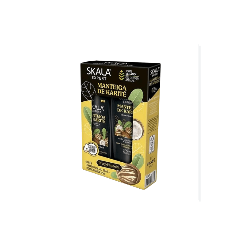 SHAMPOO E CONDICIONADOR  SKALA MANTEIGA D KARITE PLUS 325ml 