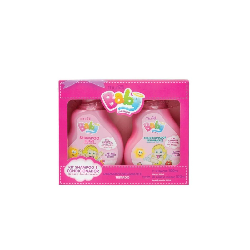 KIT MURIEL SHAMPOO CONDINCIONADOR MENINA 100ML