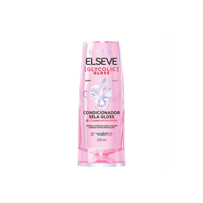 CONDICIONADOR ELSEVE GLYCOLIC GLOSS 200ML