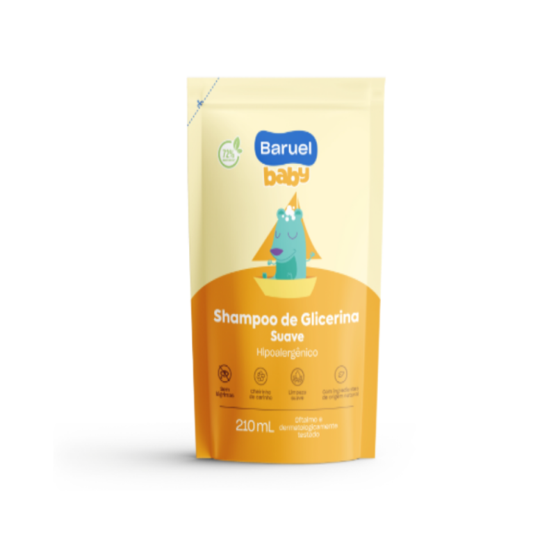 SHAMPOO BARUEL 210ML REFIL GLICERINA SUAVE BABY