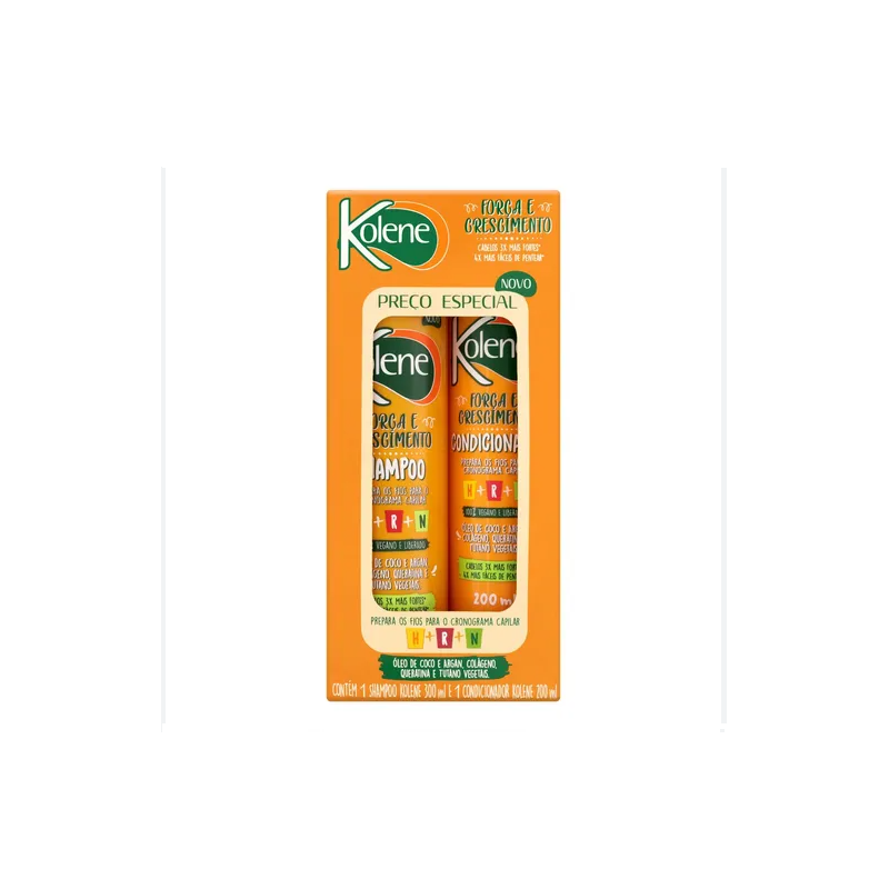 KIT KOLENE SHAMPOO + CONDICIONADOR  FORCA E CRESCIMENTO 