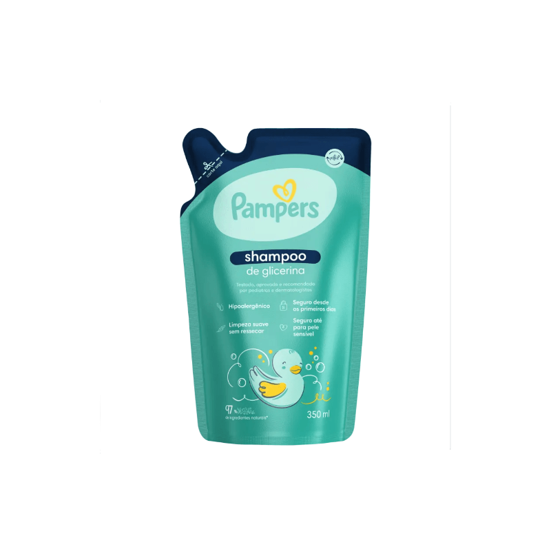 SHAMPOO PAMPERS REFIL GLICERINA COM 350ML