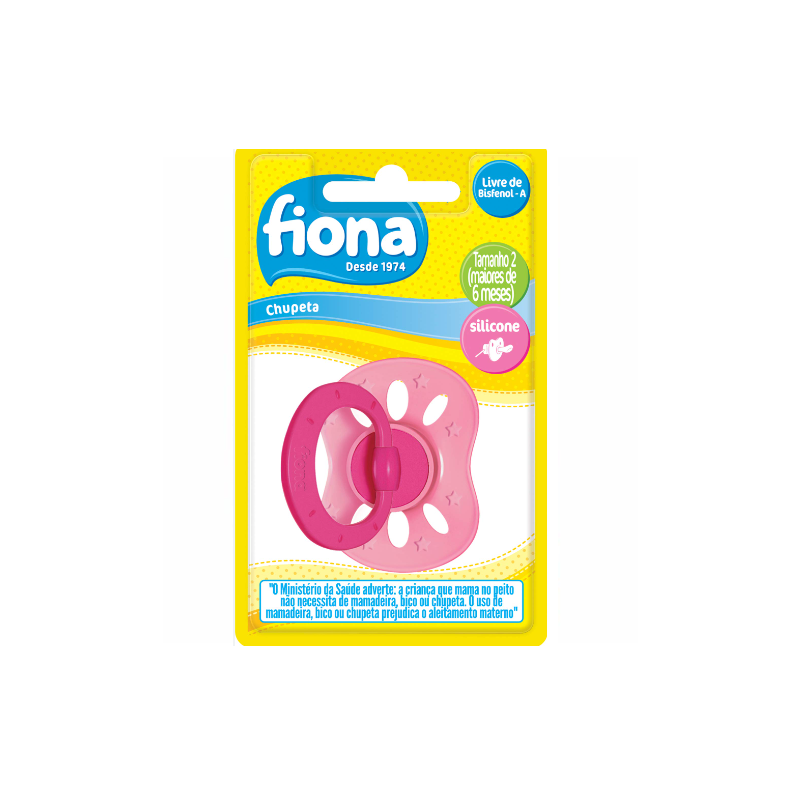 CHUPETA FIONA CLASSICA ORTODONTICA 6+ MESES ROSA 