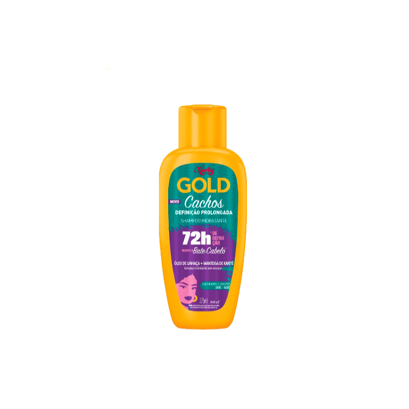 SHAMPOO NIELY GOLD 275ML CACHOS DEFINIÇÃO PROLONGADA