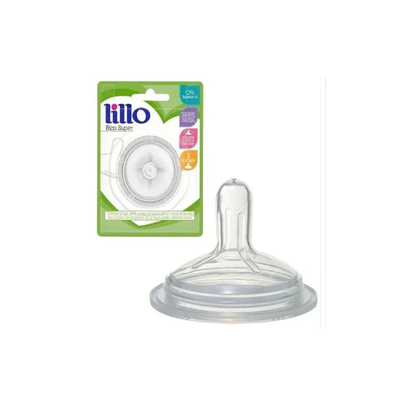BICO DE MAMADEIRA LILLO SUPER SILICONE 
