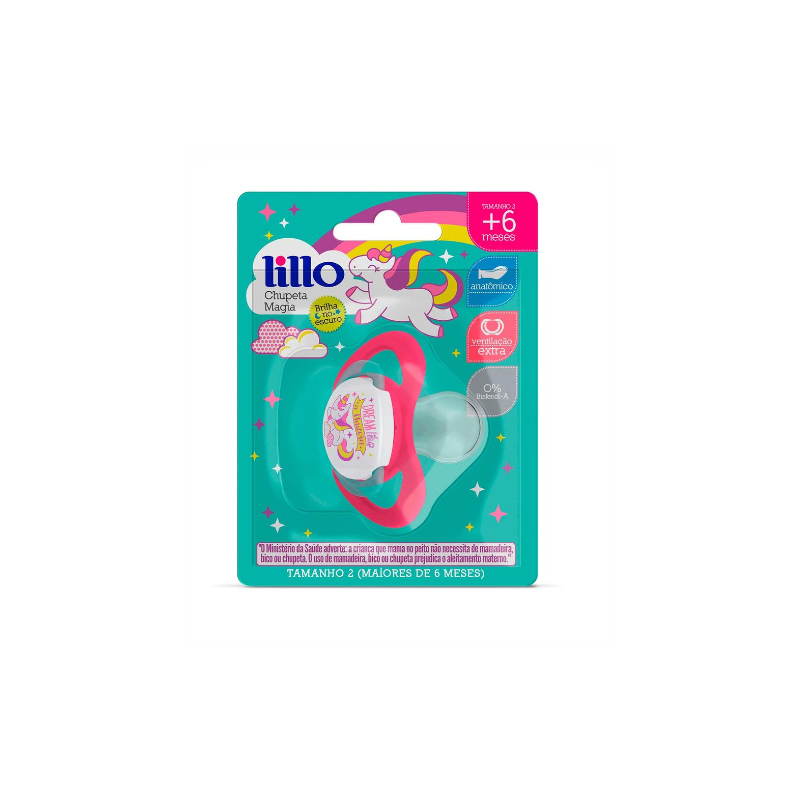 CHUPETA LILLO MAGIA ORTODONTICA 6+ MESES ROSA