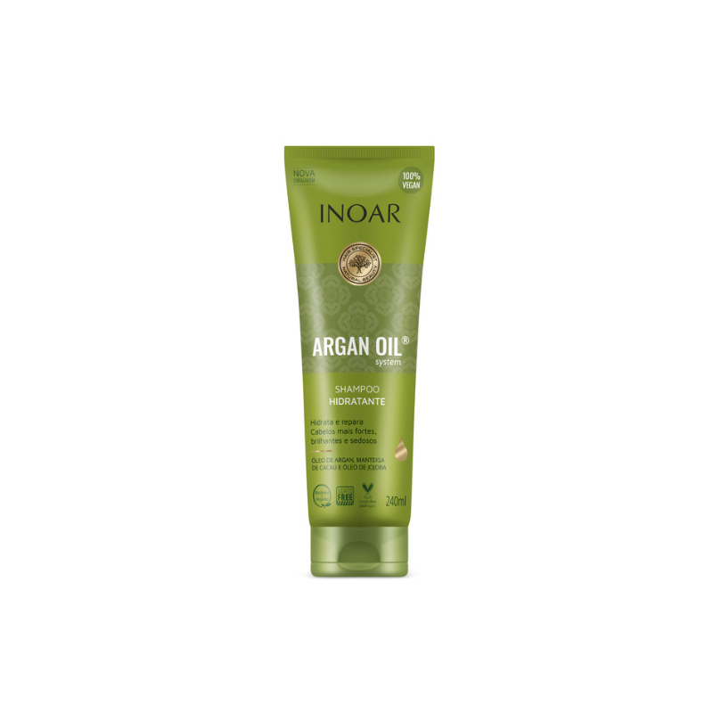 SHAMPOO INOAR HIDRATAÇÃO ARGAN OIL COM 240ML