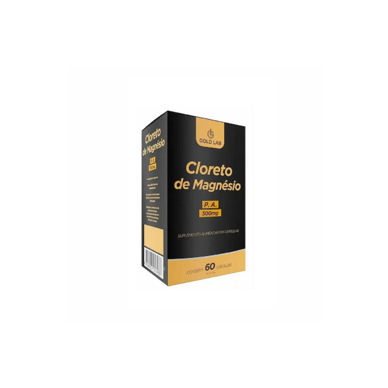 CLORETO DE MAGNESIO P.A. 500MG COM 60 CAPSULAS GOLD LAB