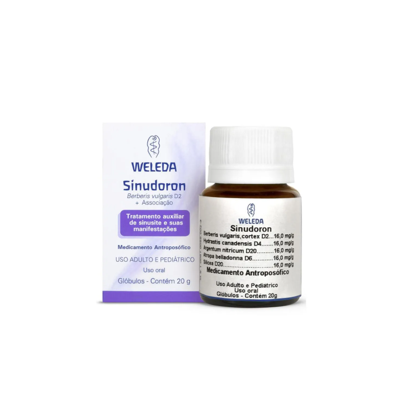 WELEDA SINUNDORON INDICADO SINUSIT CRONICAS E AGUDA 20G