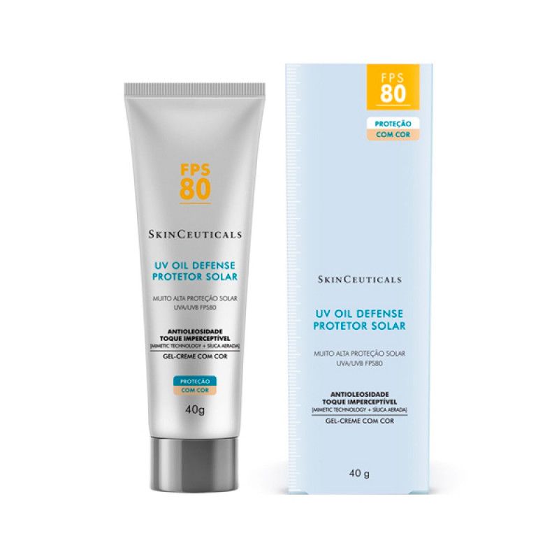 PROTETOR SOLAR SKINCEUTICALS UV OIL DEFENSE FPS80 COM COR 40G