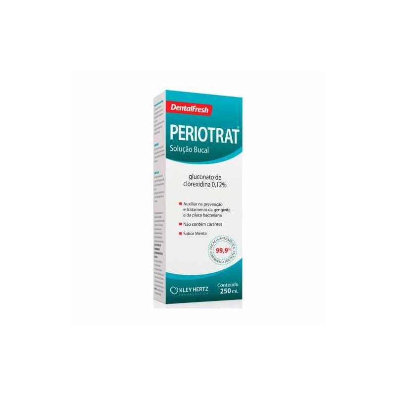 ENXAGUANTE PERIOTRAT SOLUÇÃO BUCAL SABOR MENTA 250ML VALIDADE 03/2026