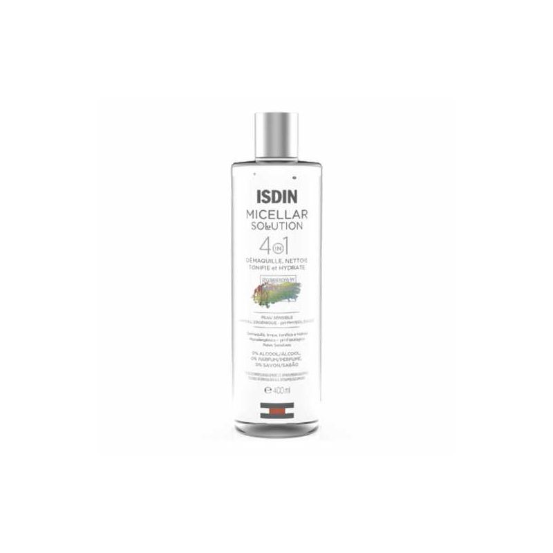 ISDIN MICELLAR SOLUTION 4 EM 1 400ML - VALIDADE 07/2026