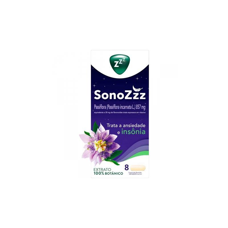 SONOZZZ 857MG COM 8 COMPRIMIDOS REVESTIDOS