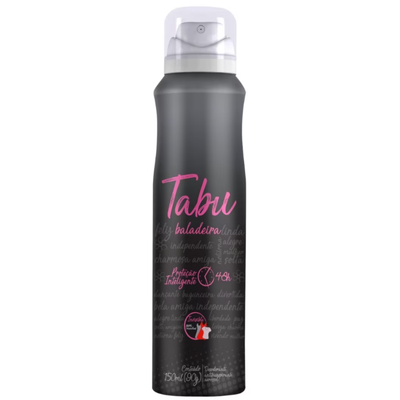 DESODORANTE AEROSSOL TABU BALADEIRA 150ML