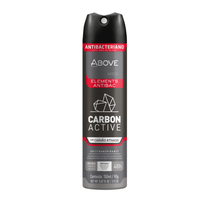 DESODORANTE AEROSOL ABOVE ELEMENTS CARBON ACTIV 90G