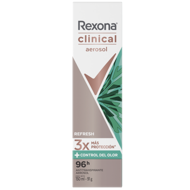 DESODORANTE AEROSOL REXONA CLINICAL REFRESH 150ML