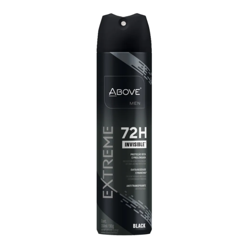 DESODORANTE AEROSOL ABOVE MEN EXTREME BLACK 150ML
