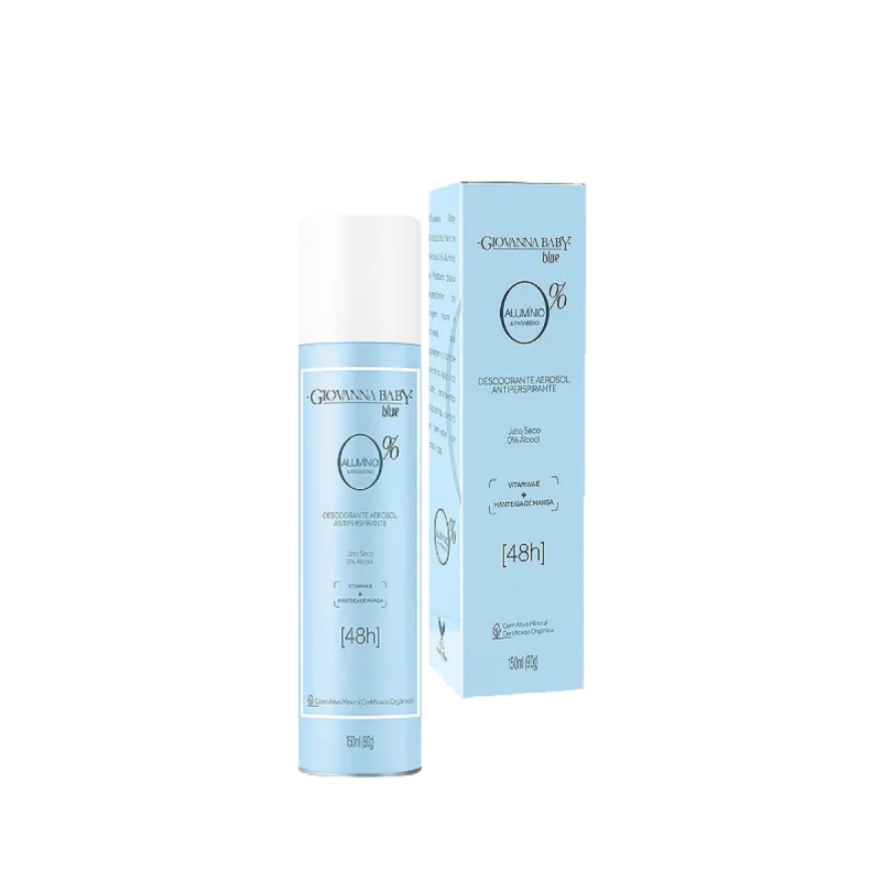 DESODORANTE AEROSOL GIOVANNA BABY 0% ALUMINIO BLUE 150ML