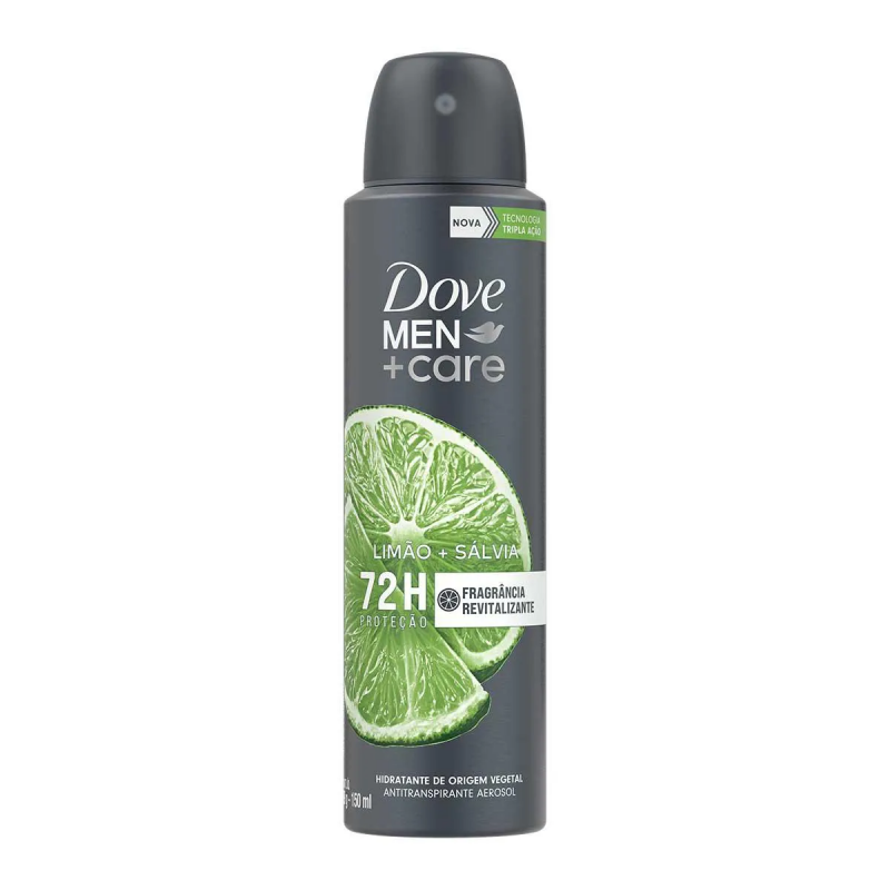 DESODORANTE AEROSOL DOVE COM MEN CARE LIMAO SALVIA 150ML
