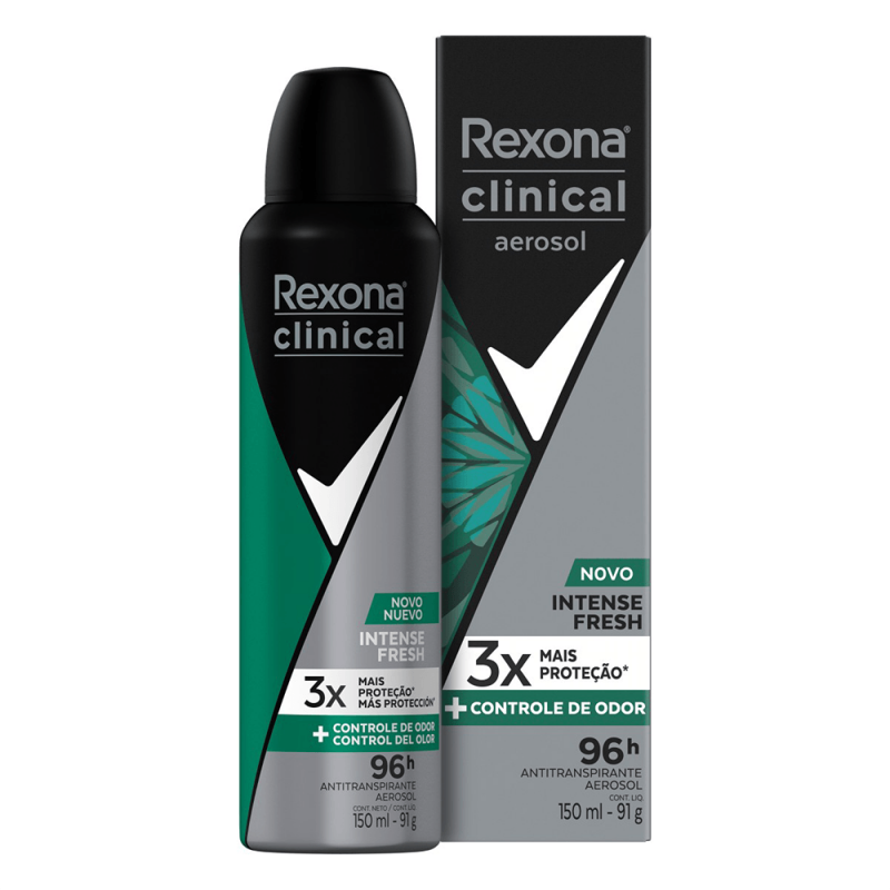 DESODORANTE AEROSOL REXONA CLINICAL INTENSE 150ML
