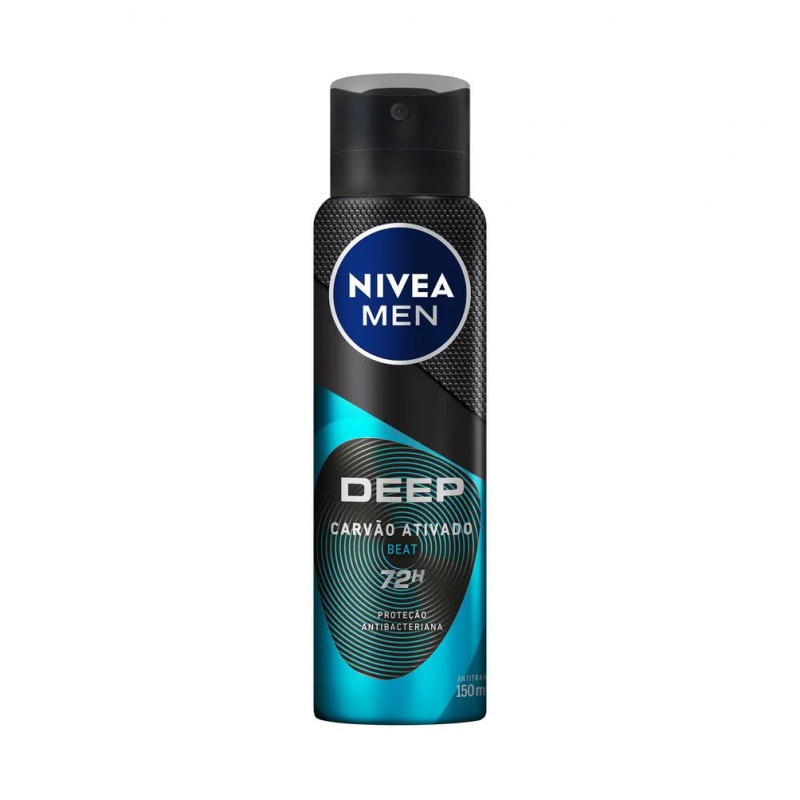 DESODORANTE AEROSOL NIVEA DEEP BEAT COM 150ML